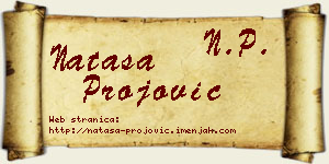Nataša Projović vizit kartica